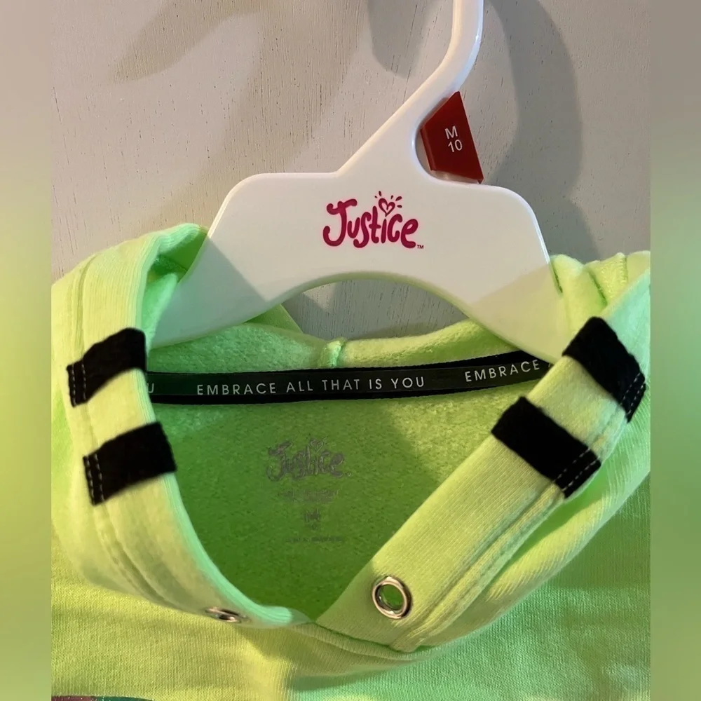 Girl’s Justice Hoodie, size 10, NEW!